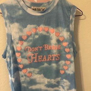 Wildfox graphic tank/tee size S